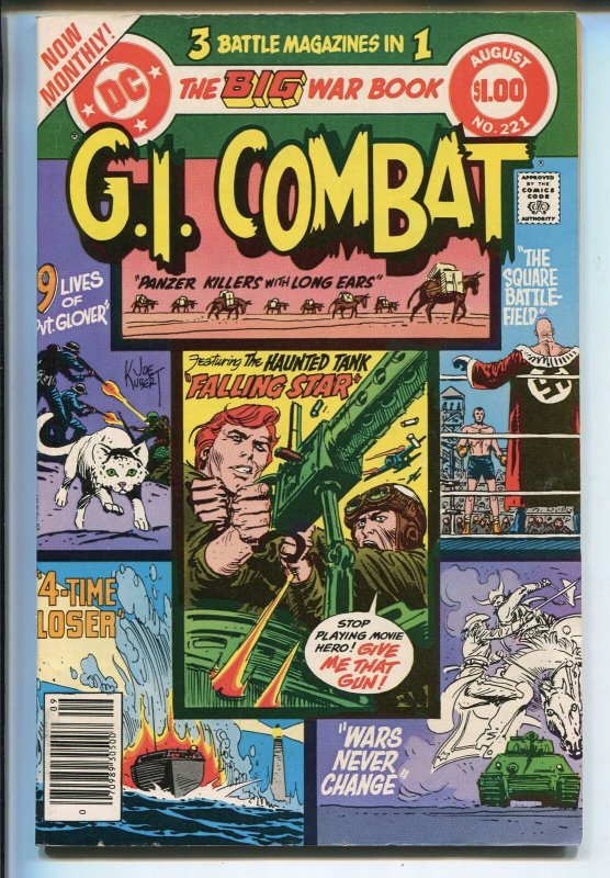 G.I. COMBAT #221 1980-DC-THE HAUNTED TANK- GLANZMAN-DICK AYERS-KUBERT-nm minus