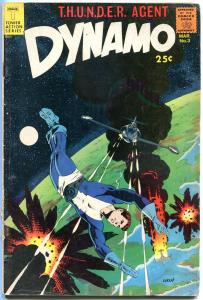 DYNAMO #3, VG+, Thunder Agent, Wally Wood, 1966, more WW in store