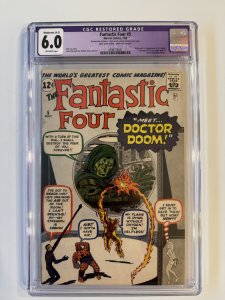 Fantastic Four #5 ⭐ CGC 6.0⭐ 1st Doctor Doom (1962 )