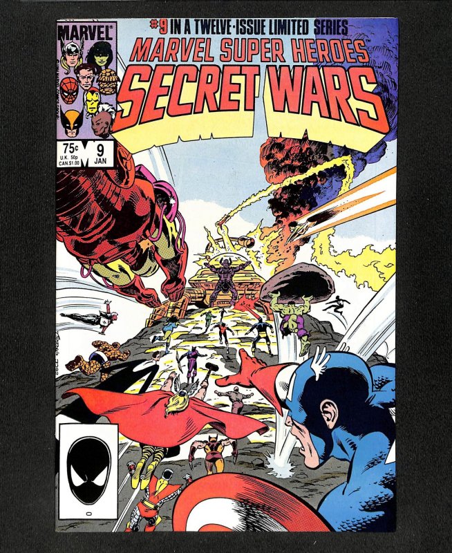 Marvel Super-Heroes Secret Wars #9 Avengers!  Iron Man!