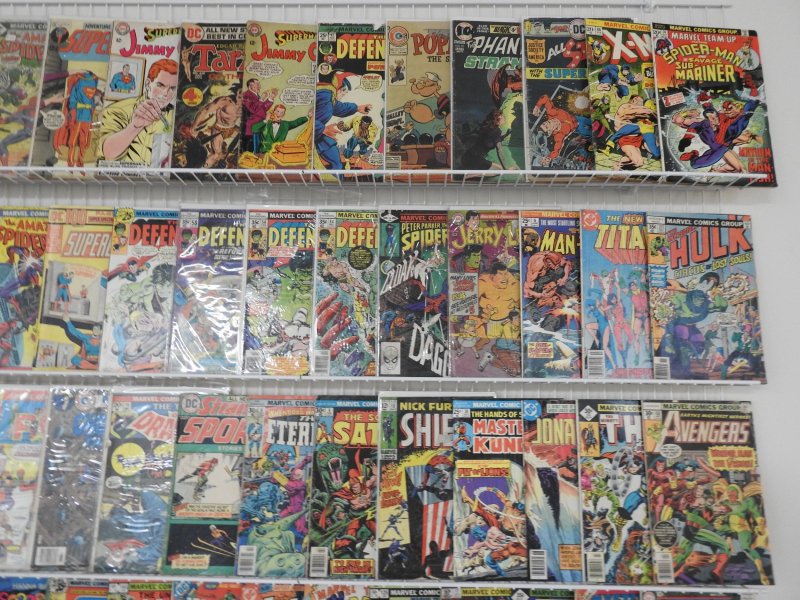Huge Lot 140+ Silver Bronze Age Comics W/ Spider-man, Daredevil, Hulk+ See Descp