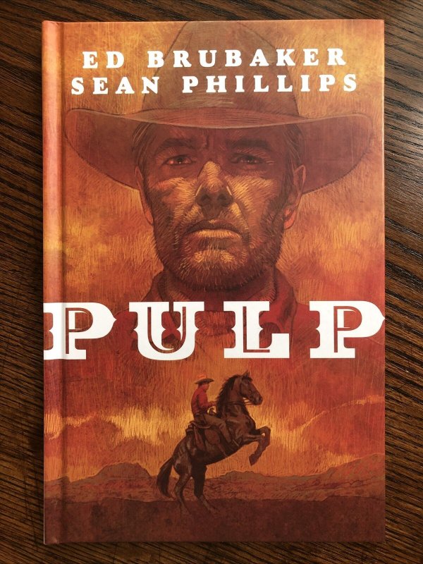 Pulp #1 SIGNED w/ COA NEW! Hardcover Western Comic Brubaker Philips 2020 Image