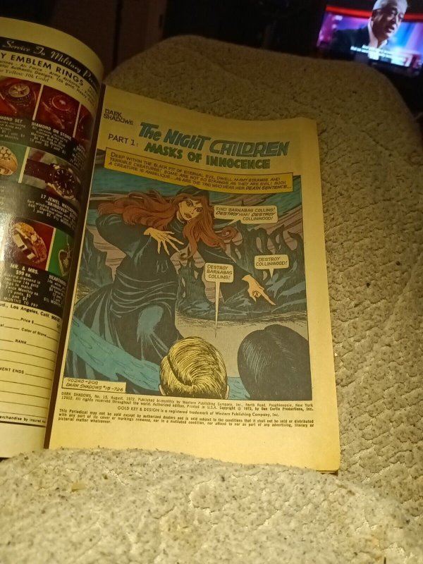 Dark Shadows 11 And 15 Bronze Age Gold Key Comics Lot Run Set Collection