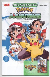 POKEMON Journeys #1, NM, FCBD, Gomi, 2022, Viz, more Promo / items in store