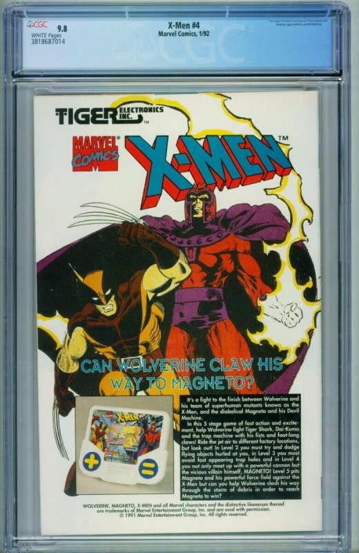 X-Men #4 CGC Graded 9.8 - 1st Omega Red -MARVEL-3818687014