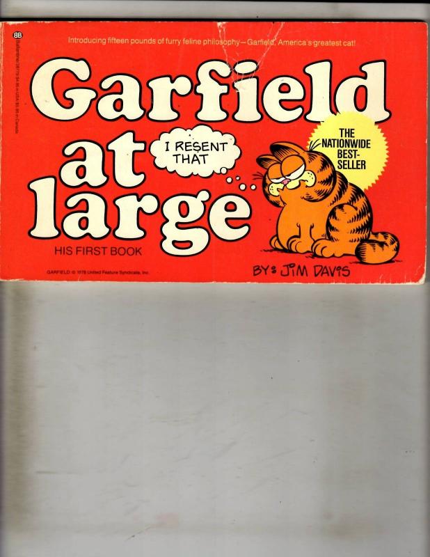 Lot Of 4 Garfield Ballantine Graphic Novels # 1 2 3 4 Jim David 1978 Feature FM6