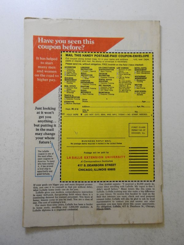 Werewolf by Night #4 (1973) GD/VG Condition moisture stains