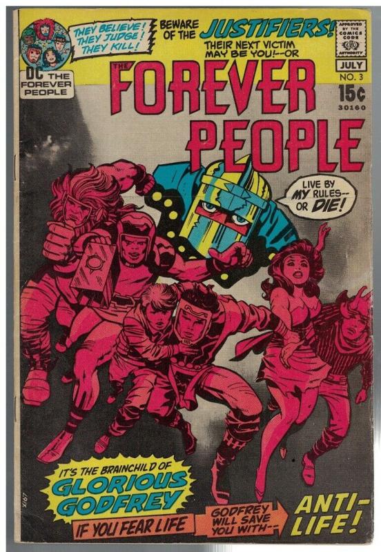 FOREVER PEOPLE 3 VG+ July 1971