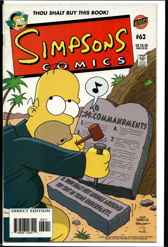 Simpsons Comics #62 (2001) Homer Simpson