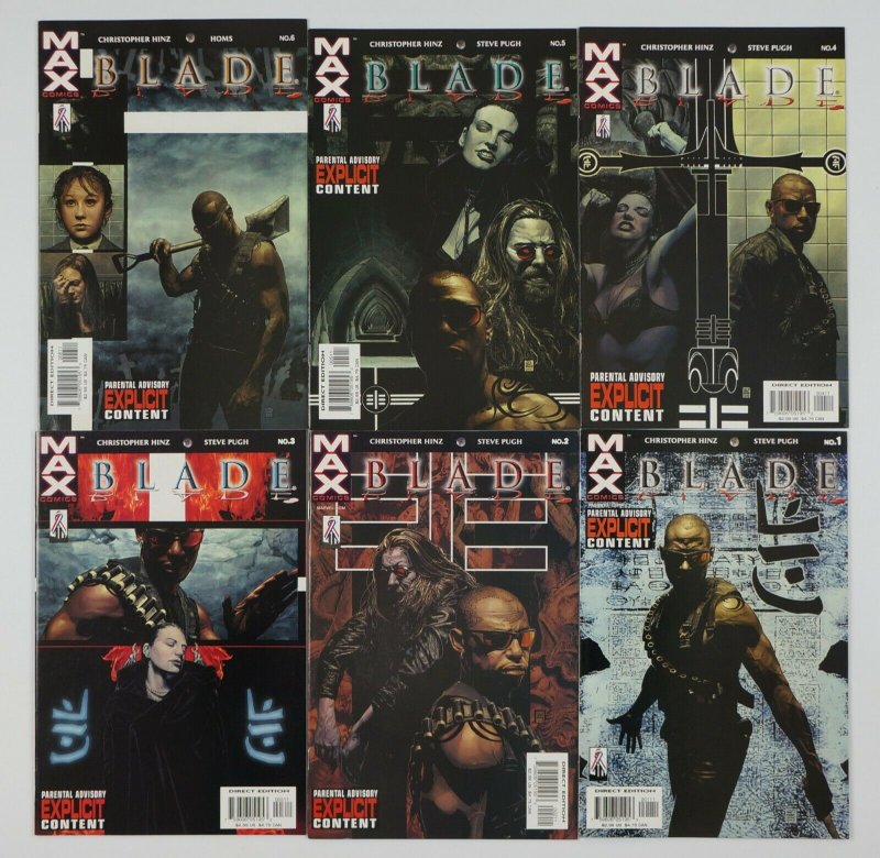 Blade #1-6 VF/NM complete series - marvel max - vampire hunter - tim bradstreet