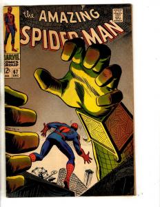 Amazing Spider-Man # 67 VG/FN Marvel Comic Book Goblin Silver Age Stan Lee JG9