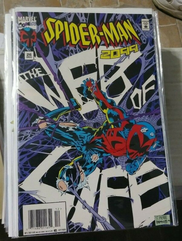 SPIDER-MAN 2099 # 26  1995 MARVEL   MIGUEL OHARA+ WEB OF LIFE  ALCHEMAX