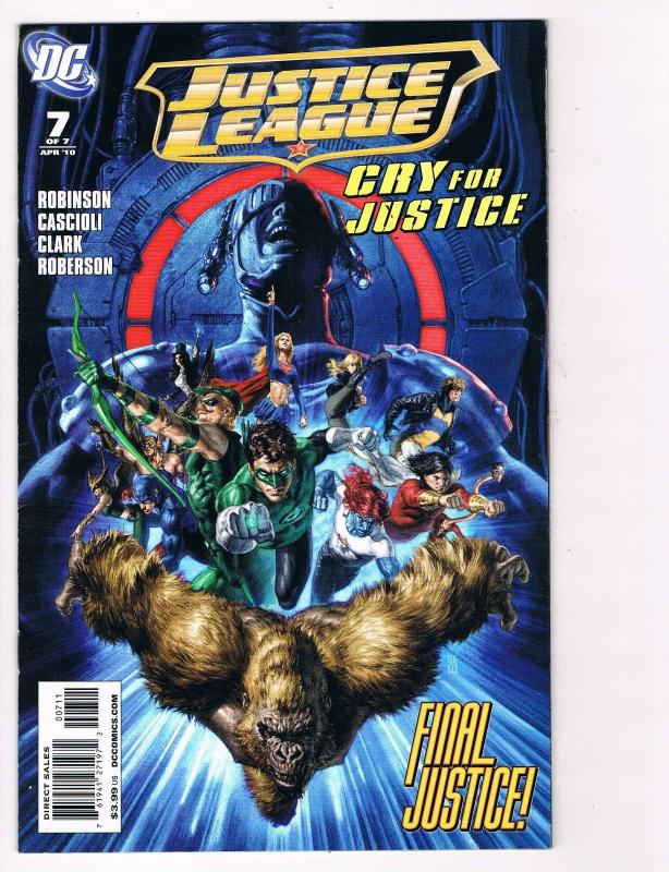 Justice League Cry For Justice # 7 DC Comic Books Awesome Issue WOW!!!!!!!!! S24