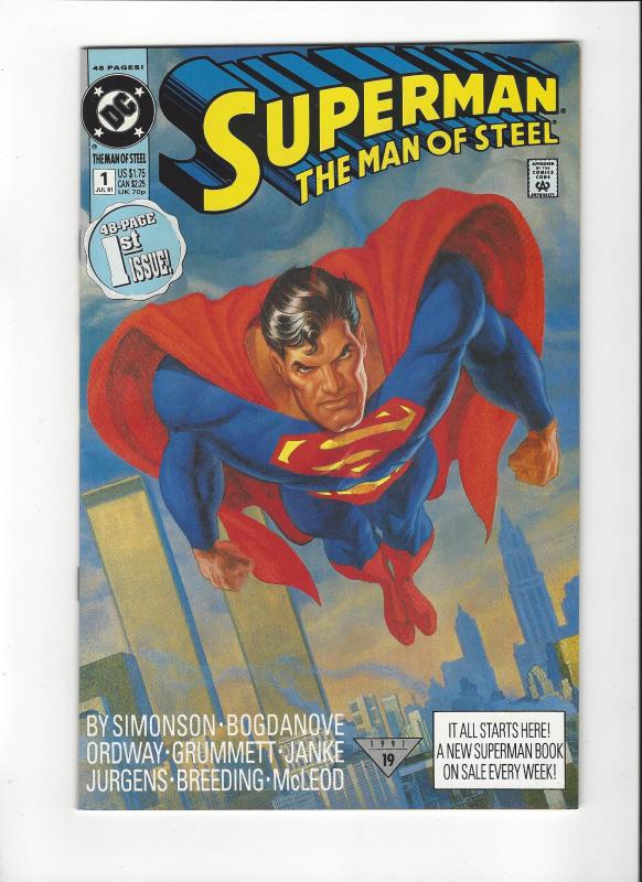 Superman Man Of Steel 11991 Dc Comics Nm Comic Books Modern