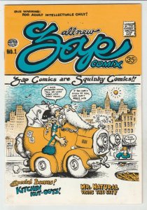 Zap #1 (Nov-67) VF+ High-Grade Whiteman, Mr. Natural, Flaky Foont