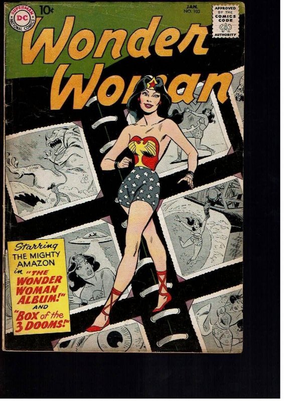 Wonder Woman #103 (1959)VG*Stains Back Cover*