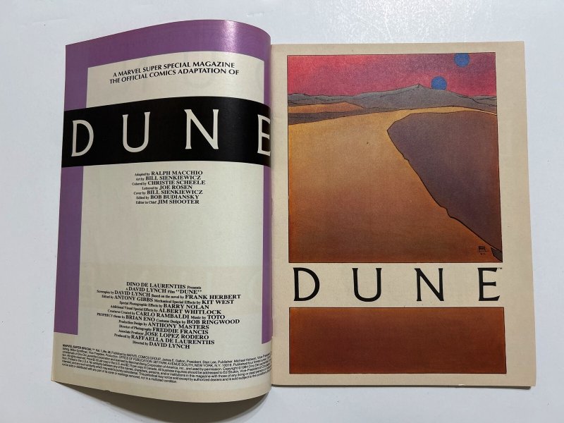 Marvel Super Special Magazine #37 VF- 7.5 Dune Movie Adaptation