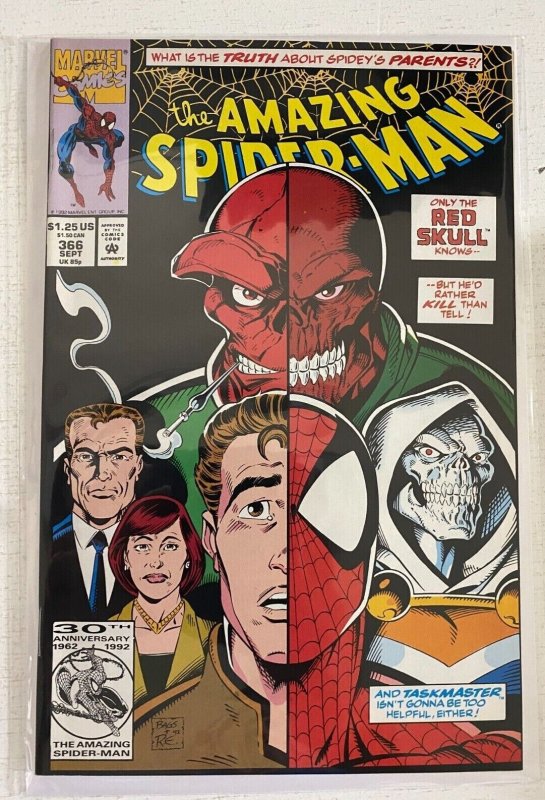 Amazing Spider-Man #366 Direct Marvel 1st Series 6.0 FN (1992) 