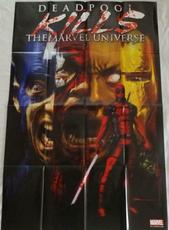 DEADPOOL KILLS THE MARVEL UNIVERSE Promo Poster, 24 x 36, 2012 MARVEL Unused 259