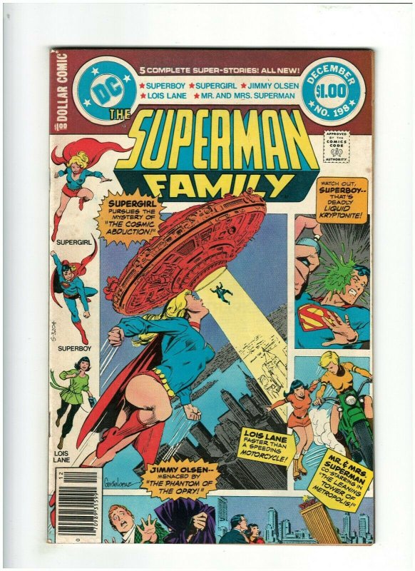 Superman Family #198 VF- 7.5 DC Comics 1979 Superboy, Supergirl, Lois Lane 