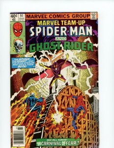 Marvel Team Up #91 - Spiderman And Ghost Rider! (7.0) 1980
