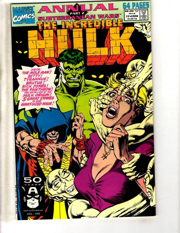 Lot Of 6 Incredible Hulk Marvel Comic Books ANNUALS # 17 18 19 20 97' 99' CR43