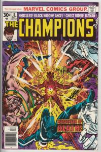 Champions, The #8 (Jul-76) NM- High-Grade Ghost Rider, Hercules, Black Widow,...