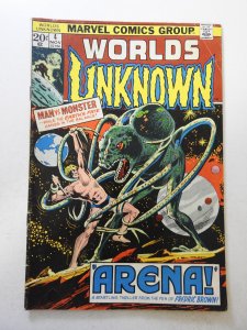 Worlds Unknown #4 (1973) VG+ Condition
