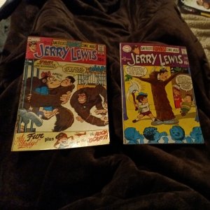 The Adventures of Jerry Lewis #115 & 123 (scarce 2nd to last) 1969, DC Comics