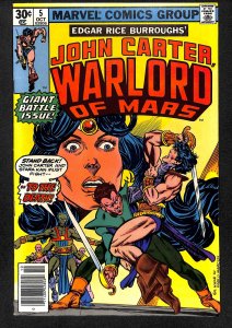 John Carter Warlord of Mars #5 (1977)