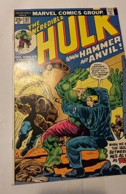 The Incredible Hulk #182 (1974)3 wolverine app w mvs intact
