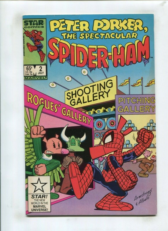 PETER PORKER #2 (7.5) SPECTACULAR SPIDER-HAM 1985