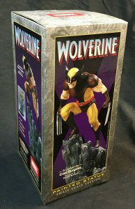 MARVEL PAINTED STATUE SMALL SCALE VERS. WOLVERINE BROWN COSTUME MIB 2366/2500