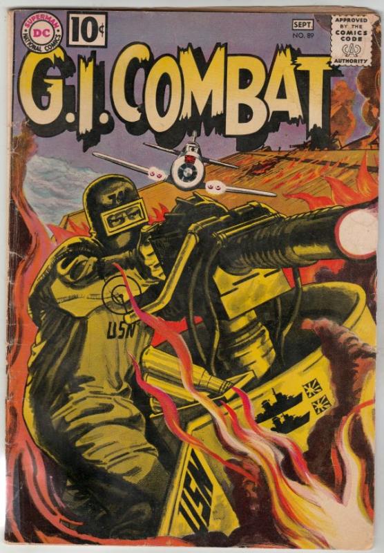 G.I. Combat #89 (Sep-61) VG Affordable-Grade Haunted Tank