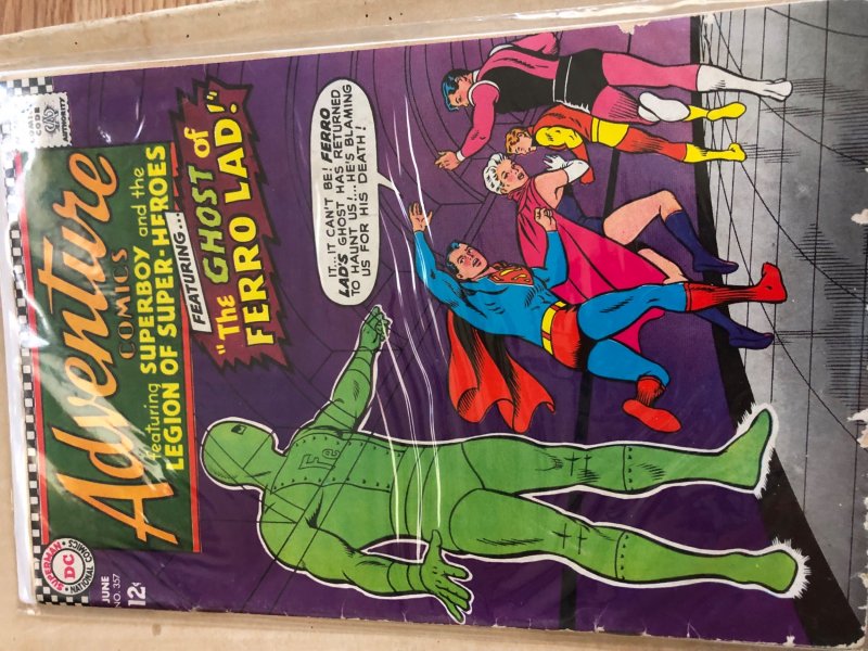 Lot of 9 Comics (See Description) Adventure Comics, Superman, Hawkman, Superboy