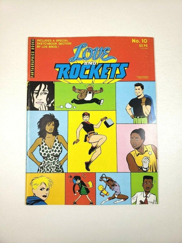 LOVE and ROCKETS No. 10 Fantagraphics Second Printing 1985 Adult Comic Magazine