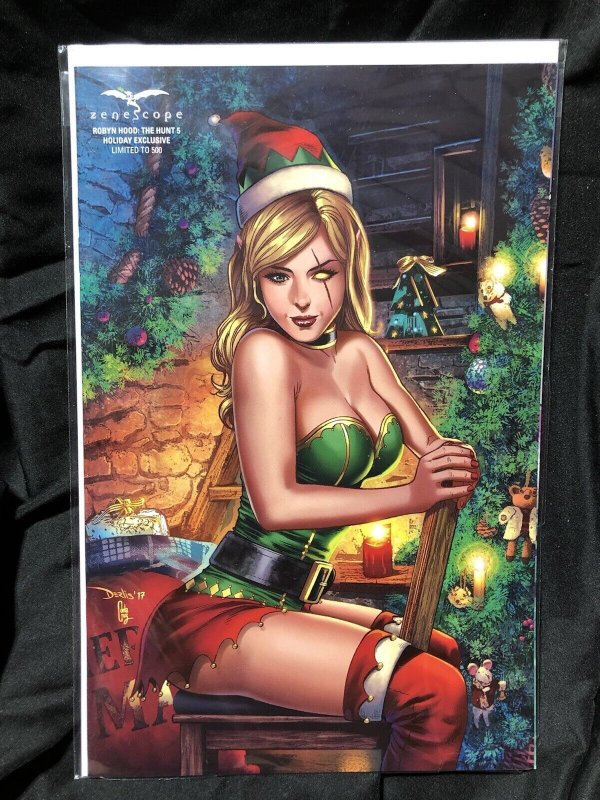  Robyn Hood The Hunt #5 Cover F Derlis Santacruz Holiday Exclusive LTD 500 