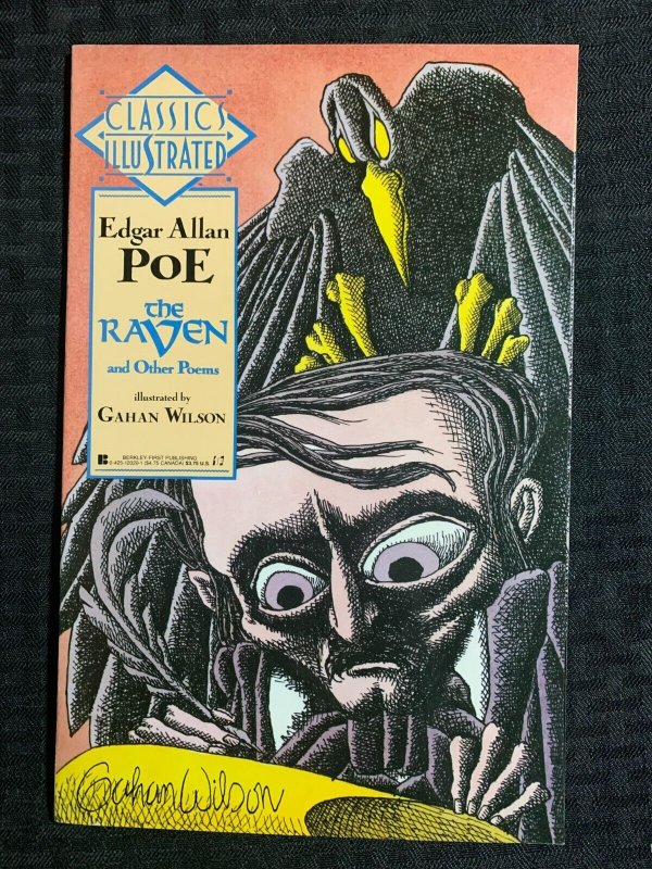 1990 CLASSIC ILLUSTRATED The Raven by Edgar Allan Poe SC FVF 7.0 1st Berkley