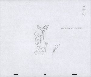 Daffy Duck Animation Pencil Art - 3D-500-2 - ...And General Manager...