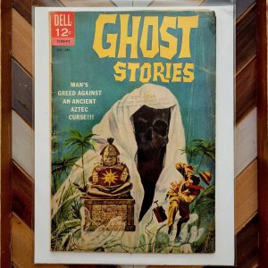 GHOST STORIES #8 (DELL 1964) AZTEC CURSE! Horror & Sci-Fi Anthology Silver Age