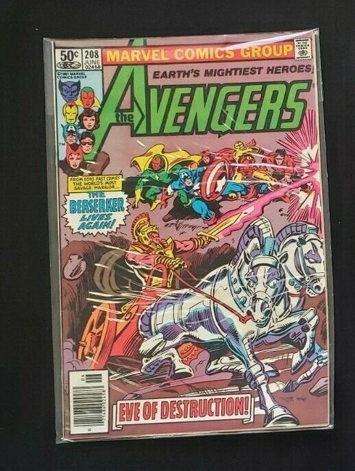 AVENGERS 3PC (VF/NM) BEAST, EVE OF DESTRUCTION, BERSERKER LIVES AGAIN 1981