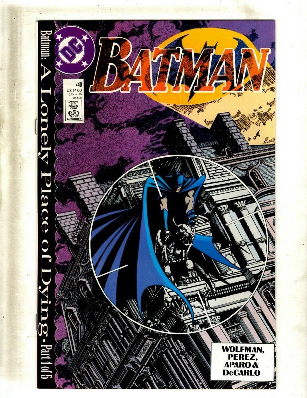 11 Batman DC Comics #440 442 445 446 447 448 449 450 451 452 455 Wayne J417