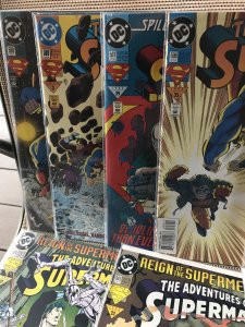 ADVENTURES OF SUPERMAN #500 - 509 lot / run : DC 1993 12 in NM-; 500 & 501 (x2)