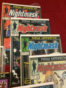 Set of 16 Marvel Nightmask Comics, 30+ years Old Great Condition