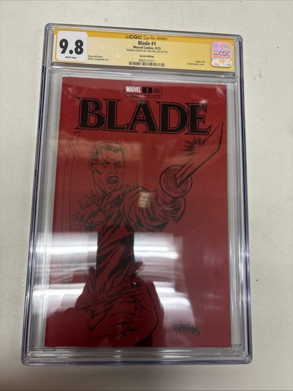 Blade (2023) # 1 (CGC 9.8 SS) Signed & Sketch Tim Vigil
