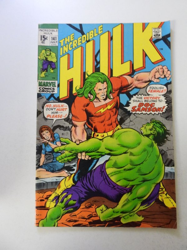 The incredible Hulk #141 (1971) 1st appearance of Doc Samson FN+ condition