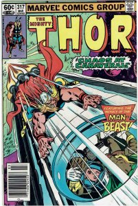 Thor #317 (1966 v1) Iron Man Man-Thing Newsstand NM-