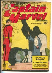 Captain Marvel Adventures #80 1948-Fawcett-Shazam cover-Captain Marvel origin...