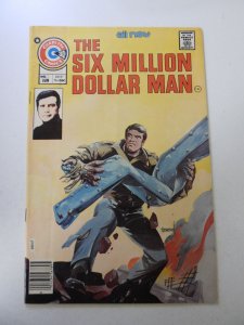 Six Million Dollar Man #1 (1976) VG/FN condition stain back cover