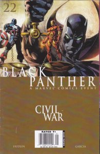 Black Panther (Vol. 3) #22 (Newsstand) FN ; Marvel | Civil War - Hudlin